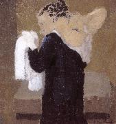 Edouard Vuillard Lady is being scrubbed of Vial France oil painting artist